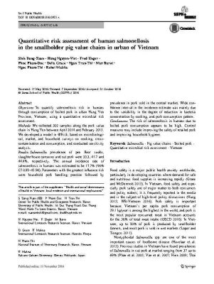 Article_Sinhdx et al 2016-Quantitative risk assessment-salmonellosis_IJPH