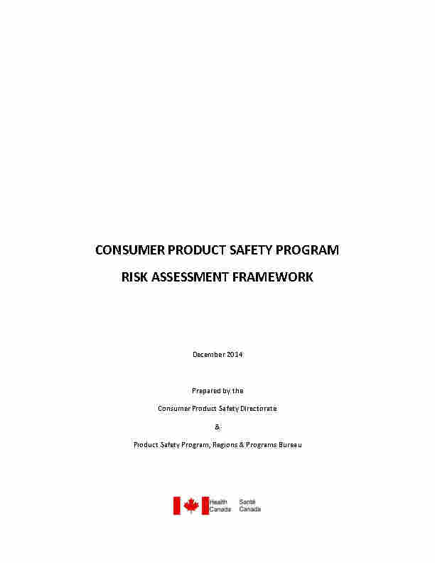 HC Risk Assessment Framework Oct 2014