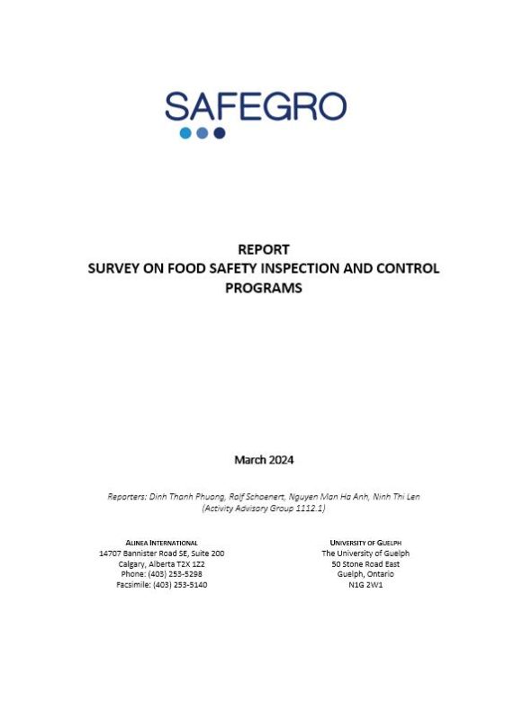 Report of surveillance on FS inspection programs