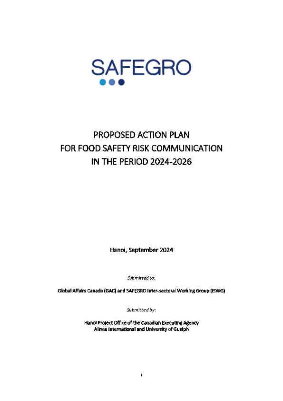 SAFEGRO FS Risk Comms Action Plan 2024