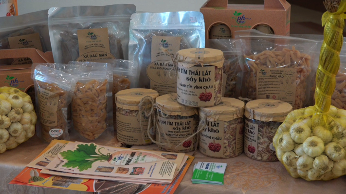 Một số sản phẩm được trưng bày giới thiệu tại Hội nghị